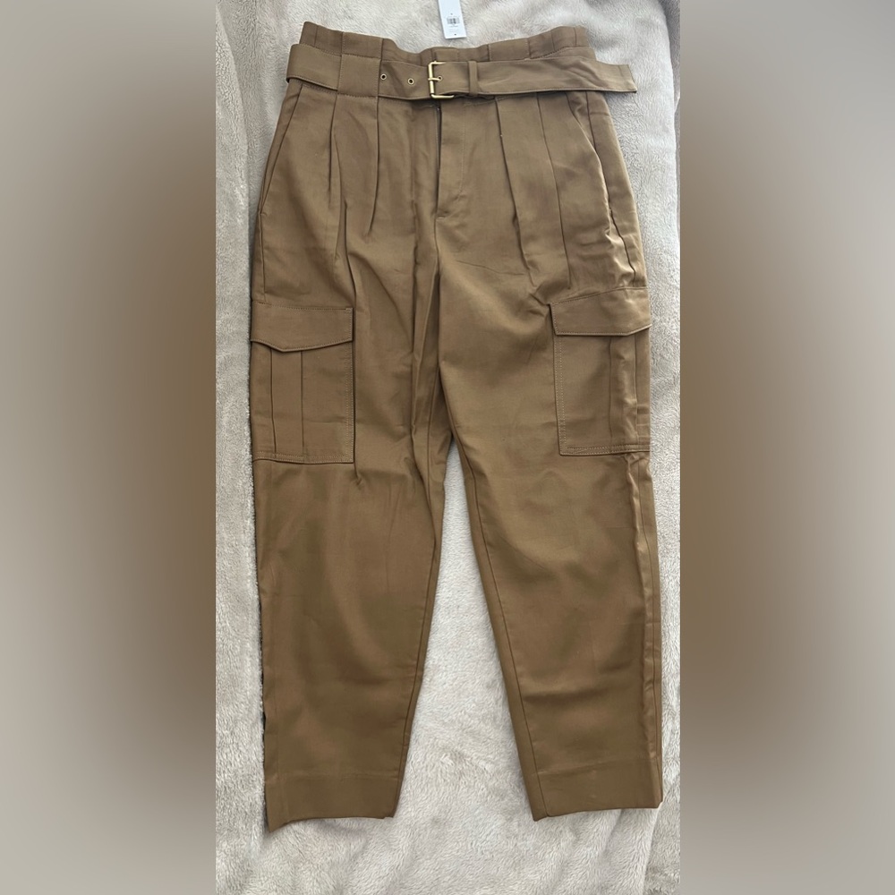 Banana Republic Belted Pleated Cargo Pants